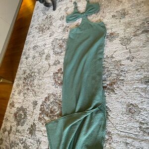 Elegant Green Maxi Dress